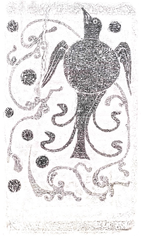 汉拓《太阳鸟》Sun Bird rubbing
