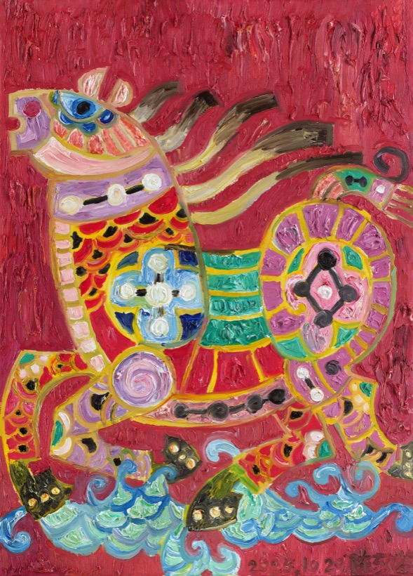 陈致鉴《汉马奔腾》Galloping Han Horse